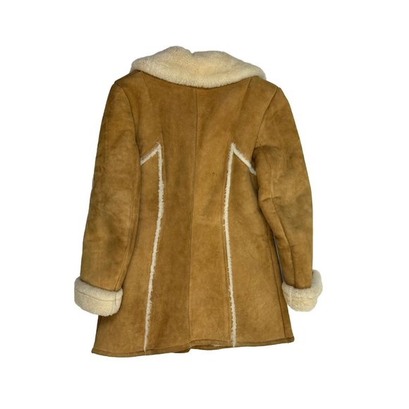 VTG 70s SCULLY California Shearling Suede Leather Marlboro Coat - Picture 5 of 7